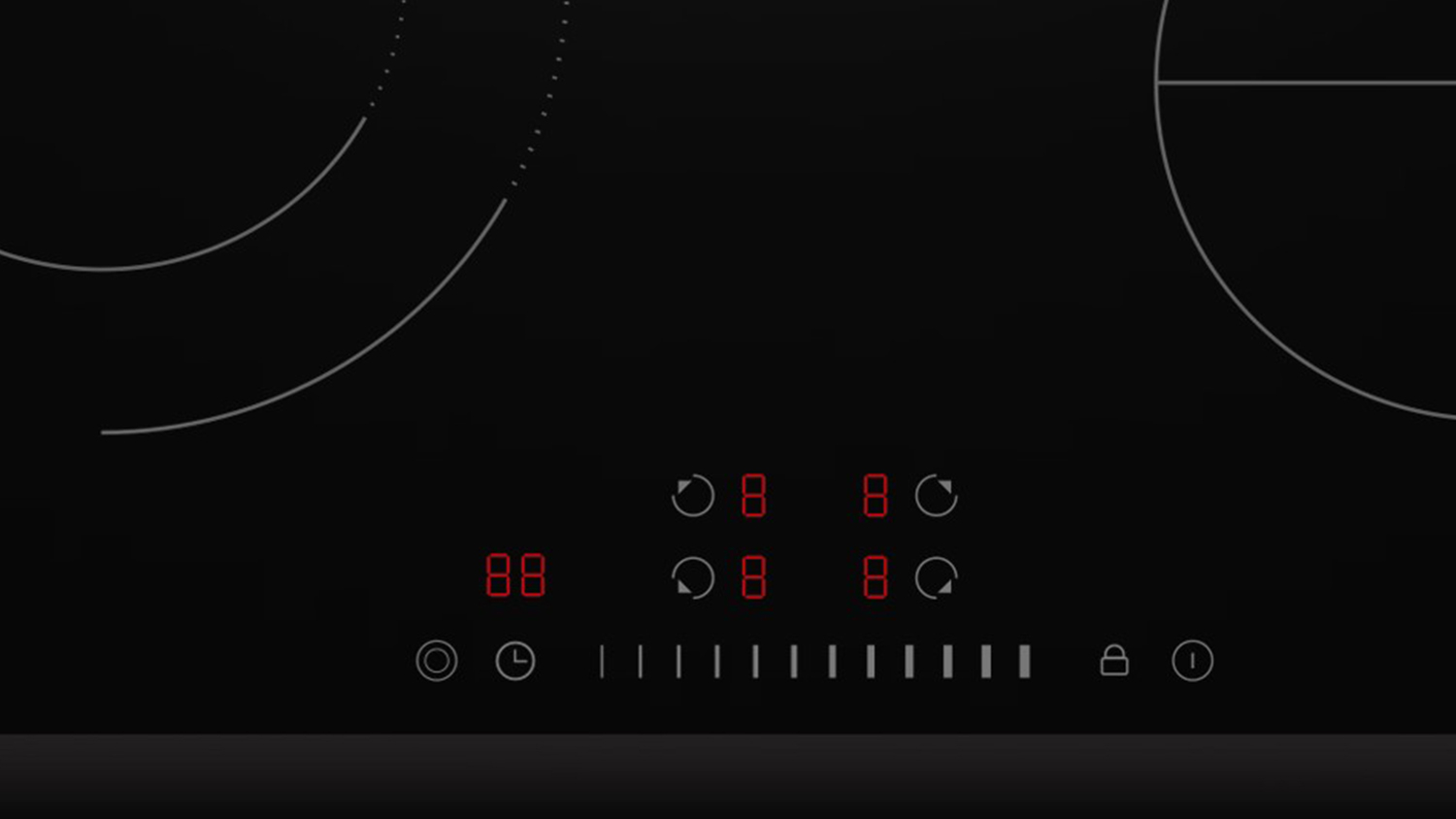 Euromaid 60cm 4 Zone Ceramic Cooktop - Black Glass (ECCT64)