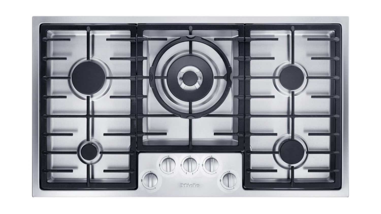 Miele 89cm 5 Burner Gas Cooktop - Stainless Steel (KM 2354 G/09323230)