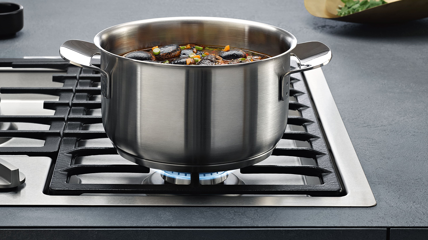 Miele 89cm 5 Burner Gas Cooktop - Stainless Steel (KM 2354 G/09323230)