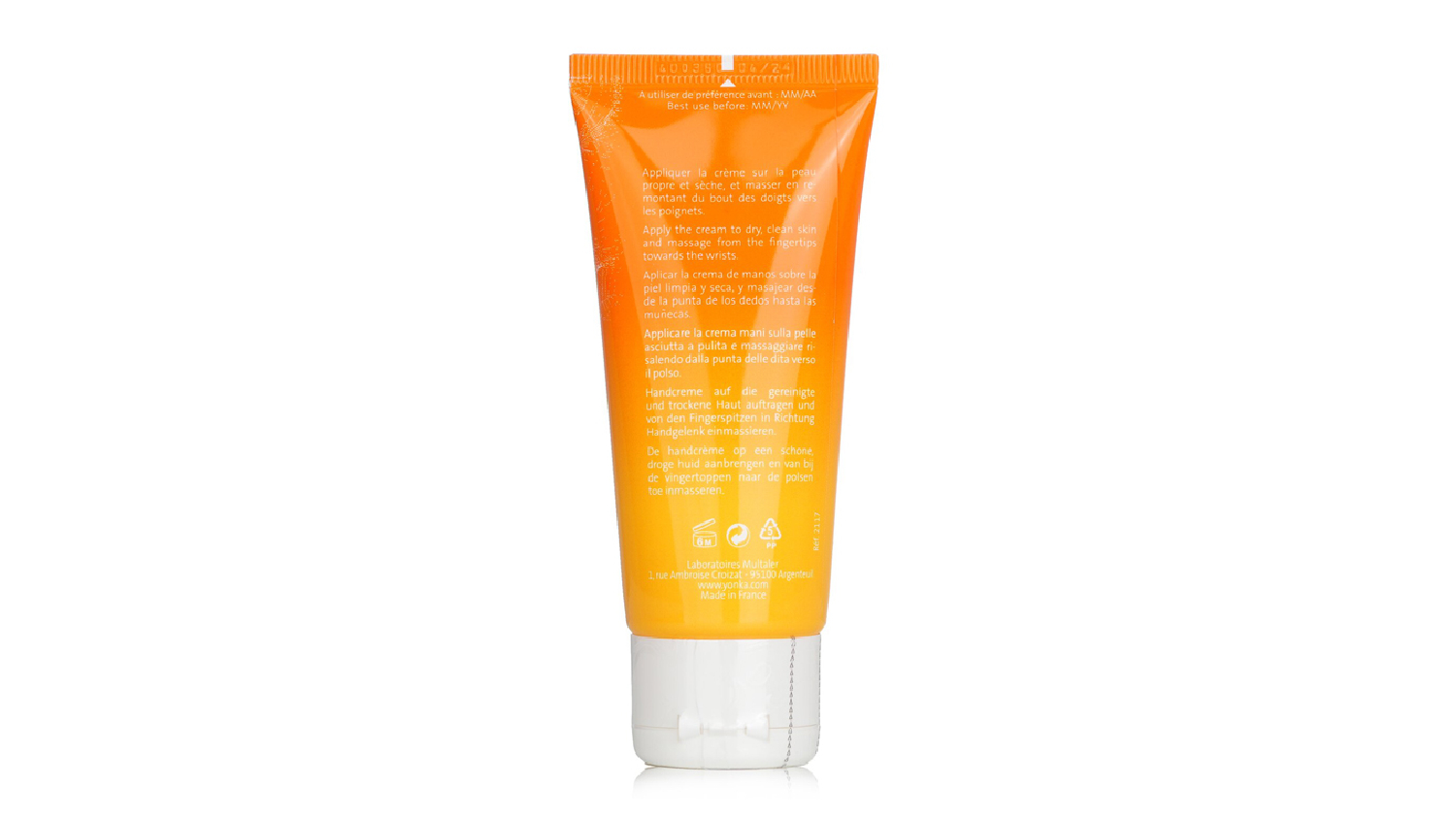 Yonka Creme Mains Repairing, Comforting Hand Cream - Mandarin - 50ml/1.73oz