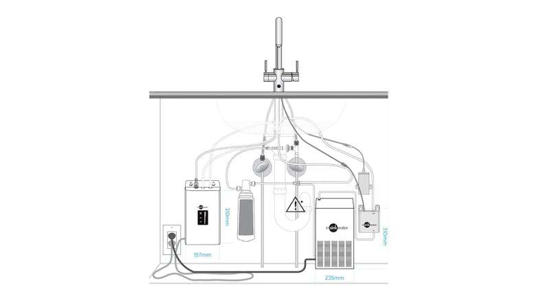 InSinkerator Near-Boiling & Chilled Mixed Filtered Multi Tap - Brushed (Uso/CHUSO-BR)