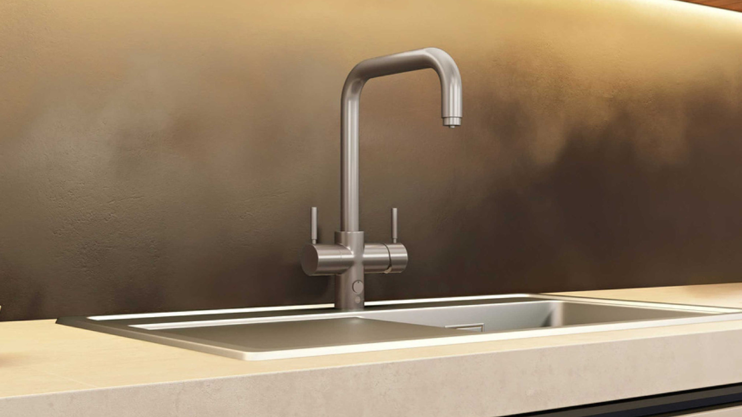 InSinkerator Near-Boiling & Chilled Mixed Filtered Multi Tap - Brushed (Uso/CHUSO-BR)