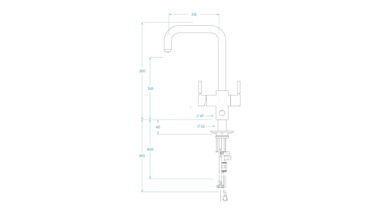 InSinkerator Near-Boiling & Chilled Mixed Filtered Multi Tap - Black (Uso/CHUSO-JB)