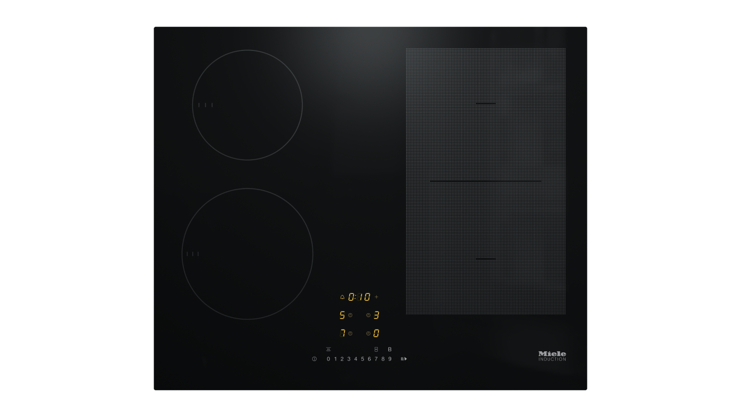 Miele 62cm 4 Zone Induction Cooktop - Black Glass (KM 7464 FL/11230350)