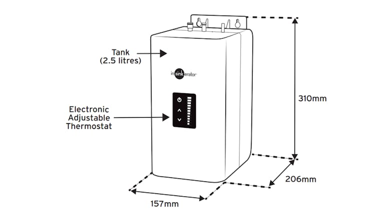 InSinkerator Near-Boiling & Cold Filtered Mixed Multi Tap - Chrome (Juno/MTJUNO-CH)