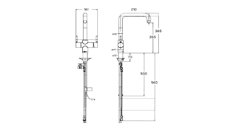 InSinkerator Near-Boiling & Cold Filtered Mixed Multi Tap - Chrome (Uso/MTUSO-CH)