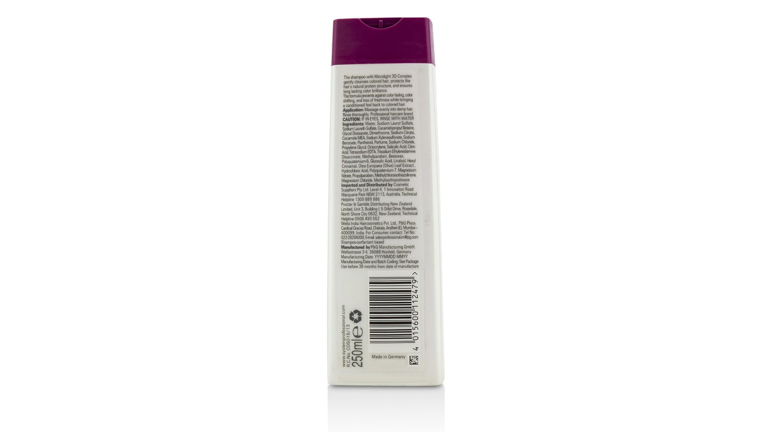 Wella SP Colour Save Shampoo (For Coloured Hair) - 250ml/8.45oz