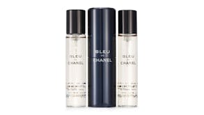 Chanel Bleu De Chanel Eau De Toilette Travel Spray & Two Refills - 3x20ml/0.7oz