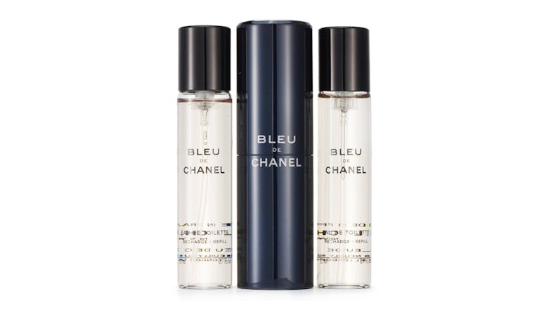 Chanel Bleu De Chanel Eau De Toilette Travel Spray & Two Refills - 3x20ml/0.7oz