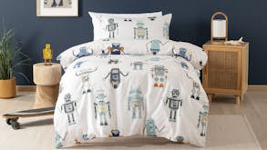 Retro Robot Duvet Cover Set by Squiggles