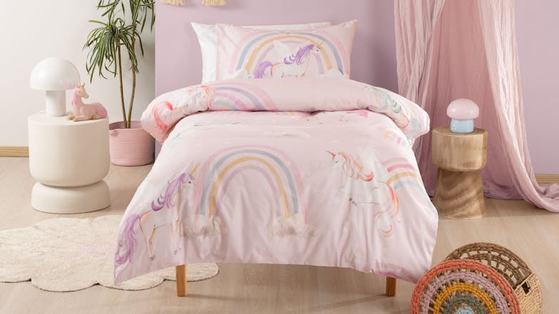 Unicorn Utopia Duvet Cover Set by Squiggles