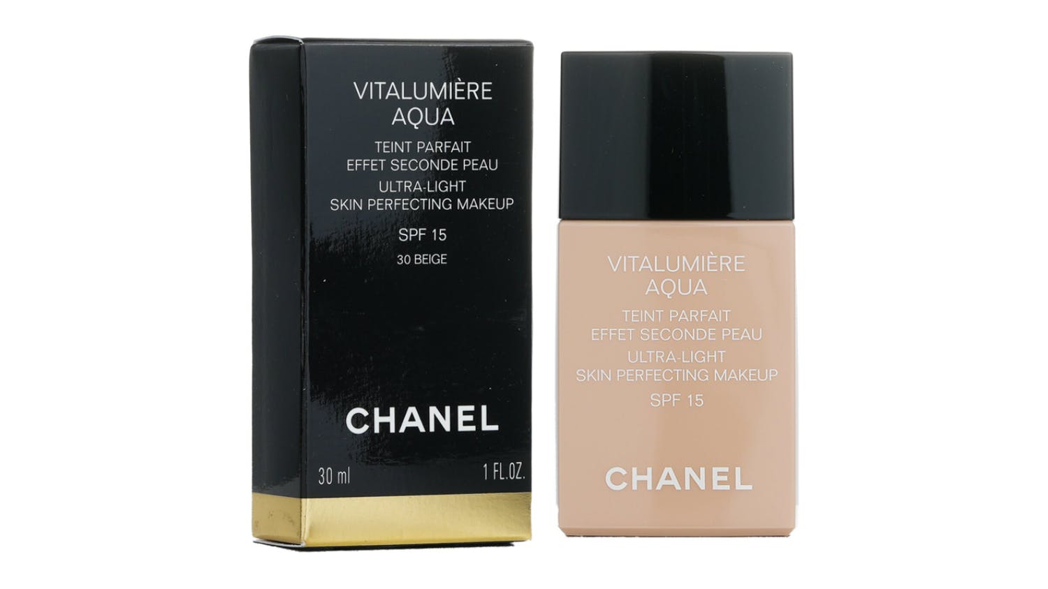 Chanel Vitalumiere Aqua Ultra Light Skin Perfecting Make Up SPF15 - # 30 Beige - 30ml/1oz