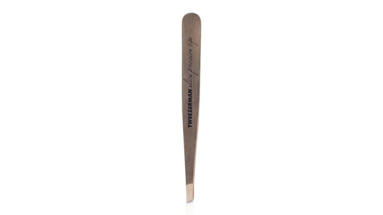 Tweezerman Slant Tweezer Ultra Precision (Tin Coated) (Studio Collection)