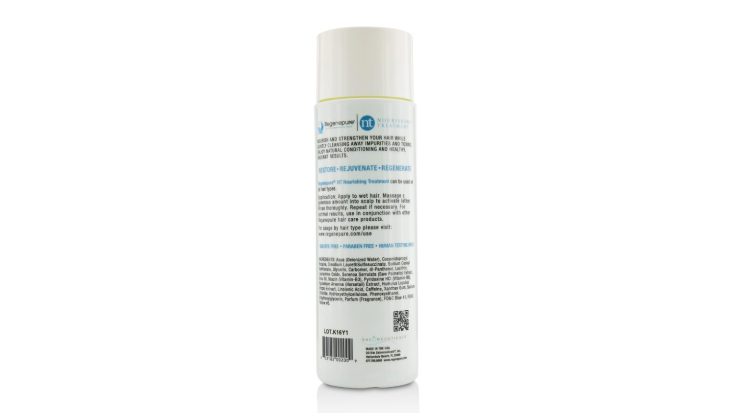 Regenepure Nt Nourishing Treatment - 224ml/8oz