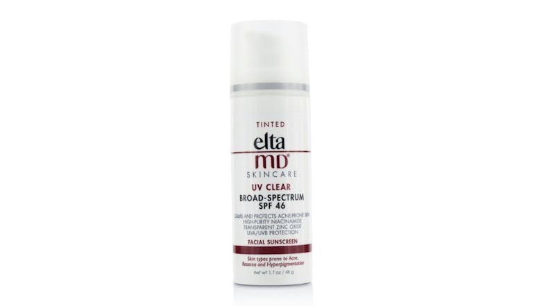 EltaMD UV Clear Facial Sunscreen SPF 46 - For Skin Types Prone To Acne, Rosacea & Hyperpigmentation - Tinted - 48g/1.7oz