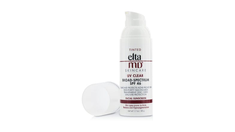 EltaMD UV Clear Facial Sunscreen SPF 46 - For Skin Types Prone To Acne, Rosacea & Hyperpigmentation - Tinted - 48g/1.7oz