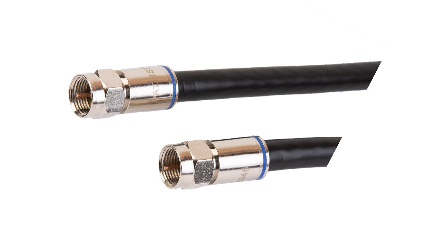 Vanco Bluejet F-Type to F-Type Coax Cable - 1.8m Black (BJVP1030)