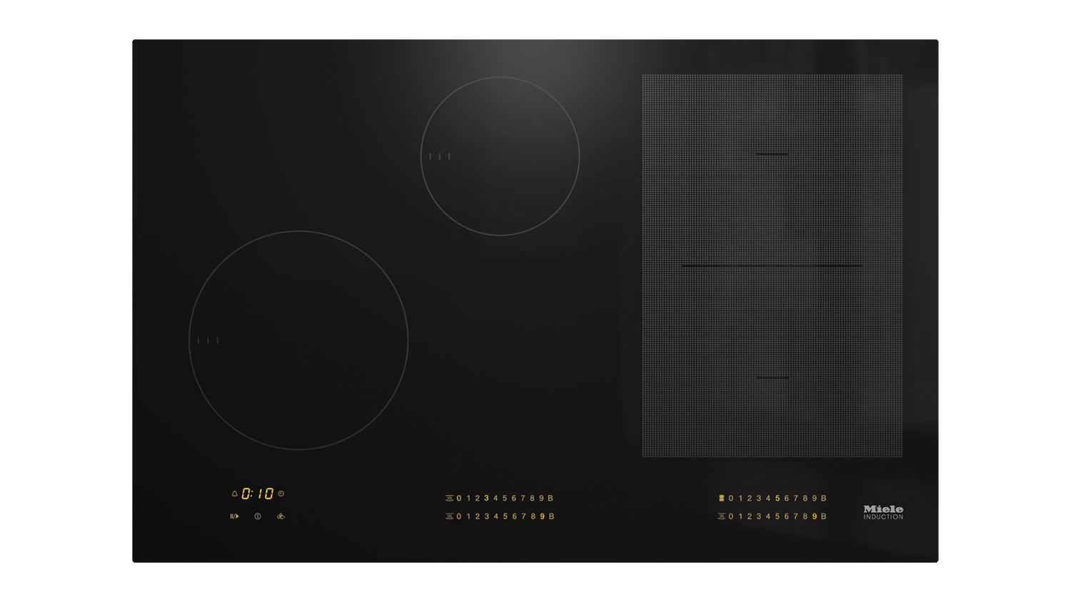 Miele 80cm 4 Zone Induction Cooktop - Black (KM 7574 FL/11230380)