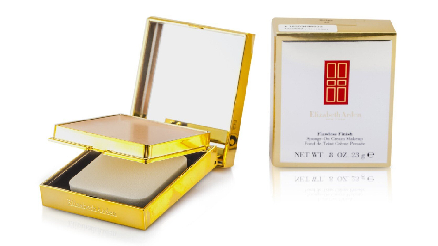 Elizabeth Arden Flawless Finish Sponge On Cream Makeup (Golden Case) - 40 Beige - 23g/0.8oz