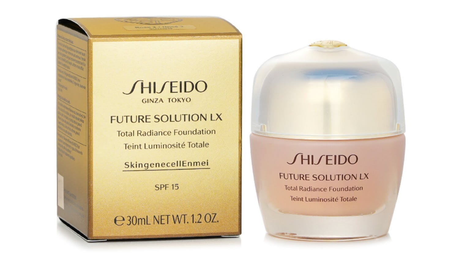 Shiseido Future Solution LX Total Radiance Foundation SPF15 - # Rose 3 - 30ml/1.2oz