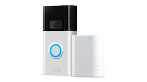 Ring Video Doorbell (2nd Gen) with Chime - Satin Nickel (Wireless, 1080p HD, Night Vision, Motion Detection, Two-Way Audio)