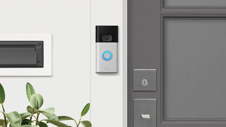 Ring Video Doorbell (2nd Gen) with Chime - Satin Nickel (Wireless, 1080p HD, Night Vision, Motion Detection, Two-Way Audio)
