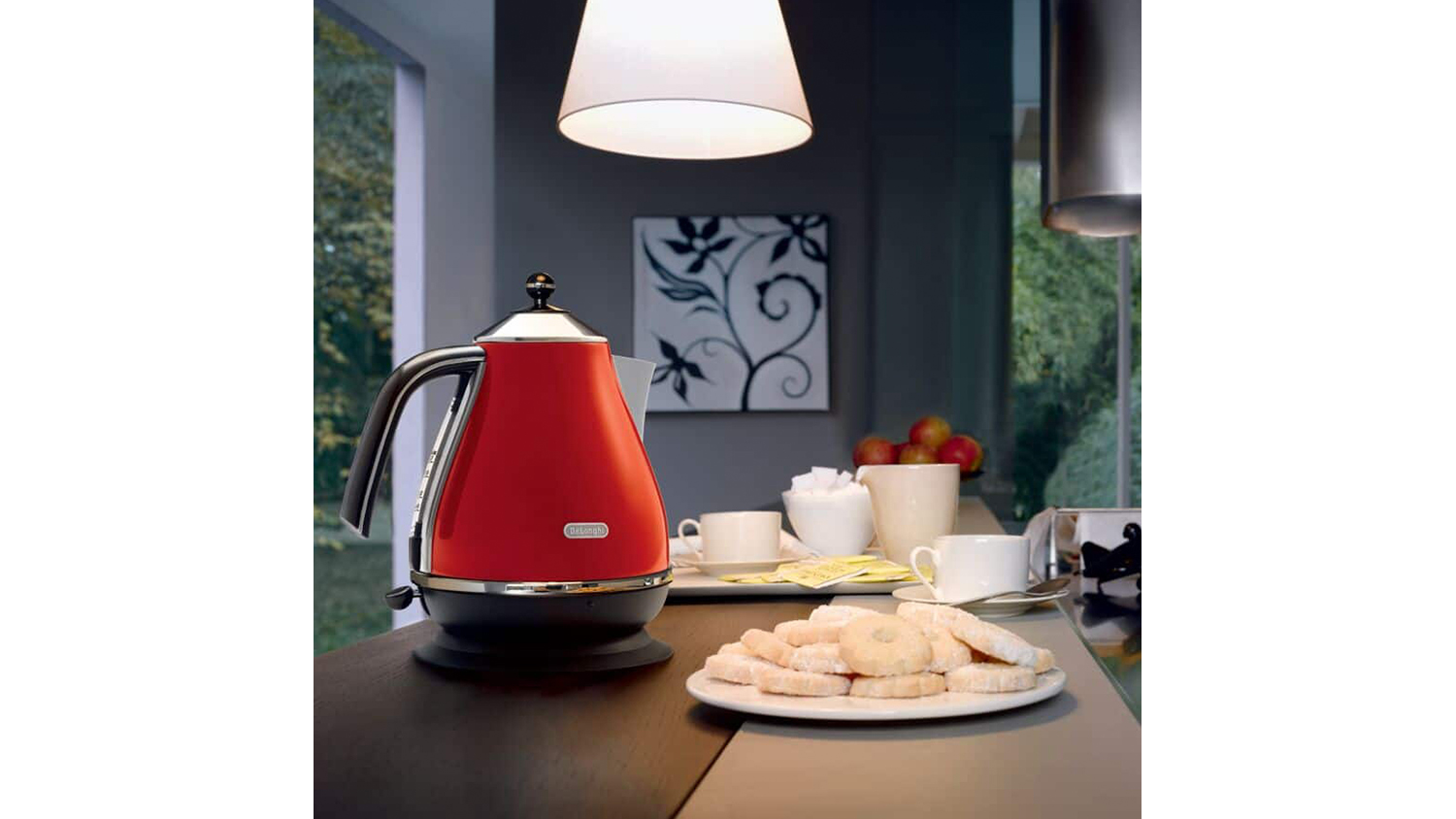 DeLonghi Icona Classic 1.7L Kettle Red (KBO2001.R) Harvey Norman