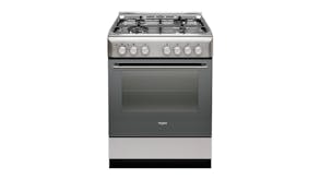 Whirlpool 60cm Dual Fuel Freestanding Oven with Gas Cooktop - Stainless Steel (WS6TMC2XAUS)