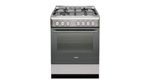 Whirlpool 60cm Dual Fuel Freestanding Oven with Gas Cooktop - Stainless Steel (WS6TMC2XAUS)