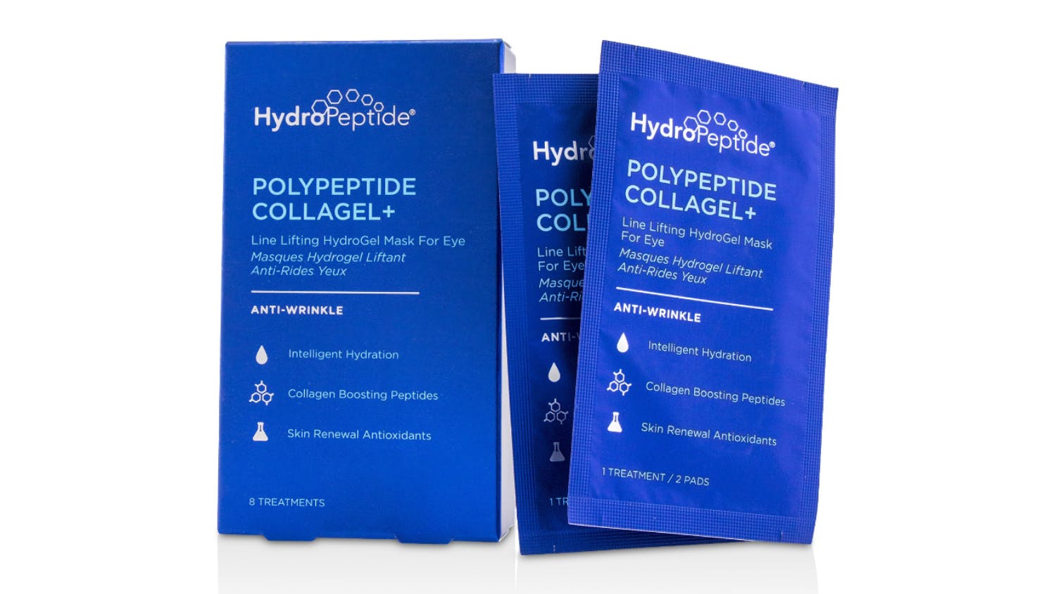 HydroPeptide Polypeptide Collagel+ Line Lifting Hydrogel Mask For Eye - 8 Treatments