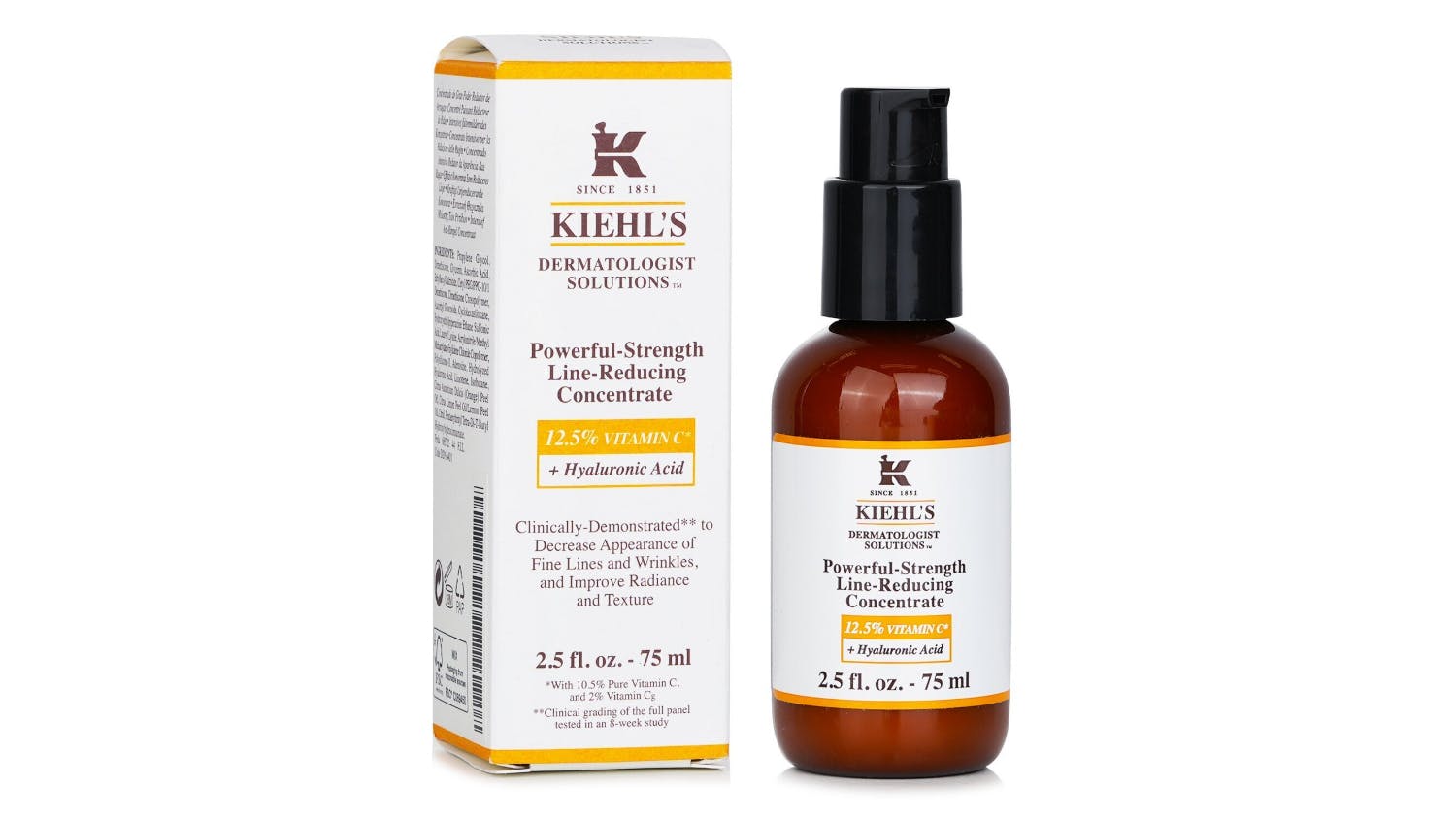 Kiehl's Dermatologist Solutions Powerful-Strength Line-Reducing Concentrate (With 12.5% Vitamin C + Hyaluronic Acid) - 75ml/2.5oz