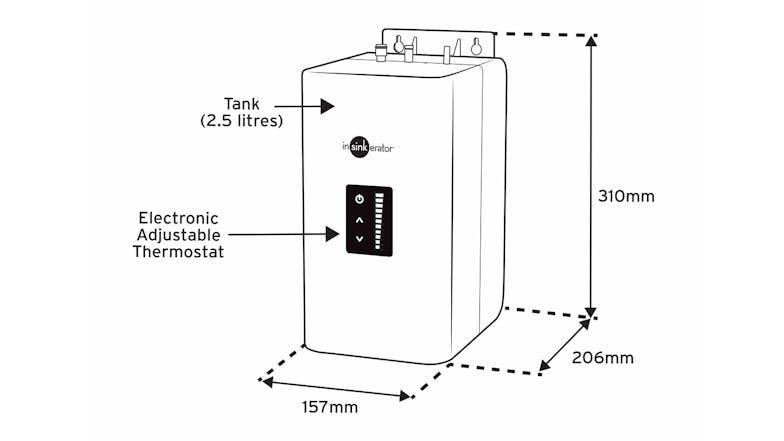 InSinkErator Near-Boiling & Chilled Filtered Multi Tap - Matte Black (DualTap/DT3020-MBLK)