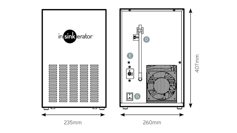 InSinkErator Near-Boiling & Chilled Filtered Multi Tap - Matte Black (DualTap/DT3020-MBLK)