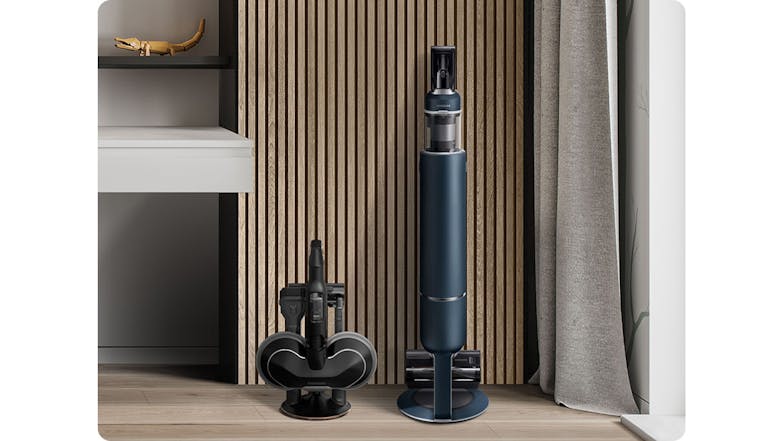 Samsung Bespoke Jet Plus Elite Extra Handstick Vacuum Cleaner with All-in-one Clean Station - Midnight Blue