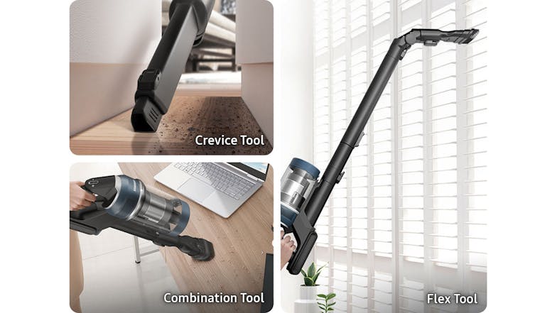 Samsung Bespoke Jet Plus Elite Extra Handstick Vacuum Cleaner with All-in-one Clean Station - Midnight Blue