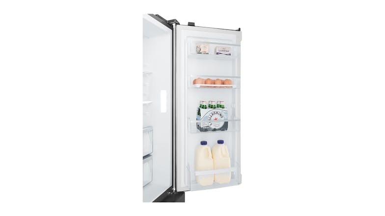 Westinghouse 564L Quad Door Fridge Freezer with Ice & Water Dispenser - Matte Charcoal Black (WQE5660BA)