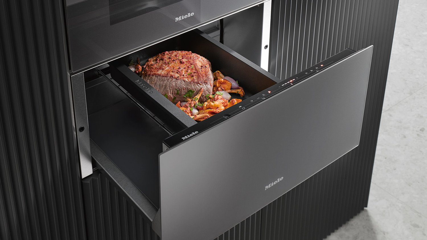 Miele 29cm Built-In Warming Drawer - Obsidian Black (ESW 7020/11135210)