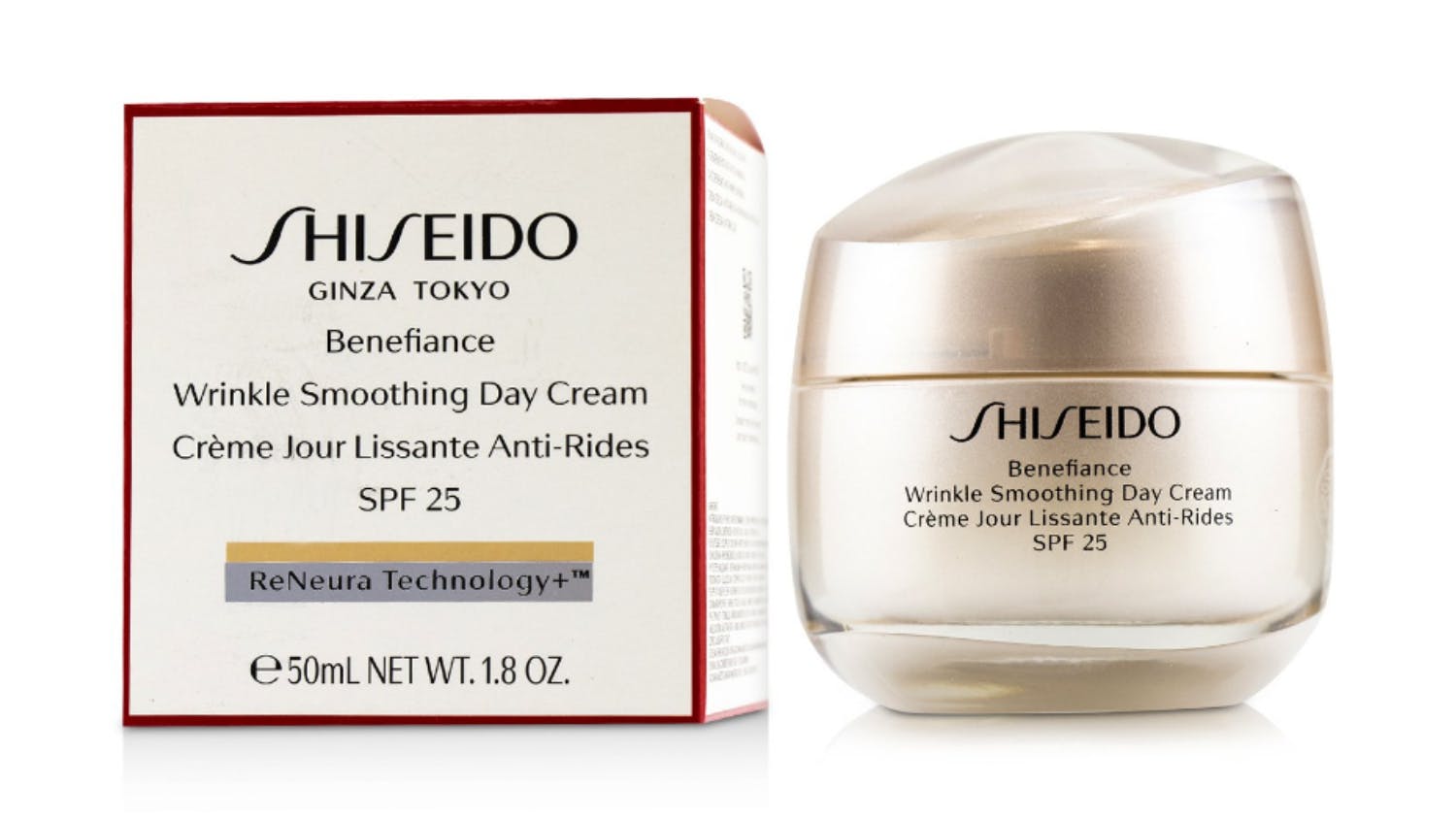 Shiseido Benefiance Wrinkle Smoothing Day Cream SPF 25 - 50ml/1.8oz