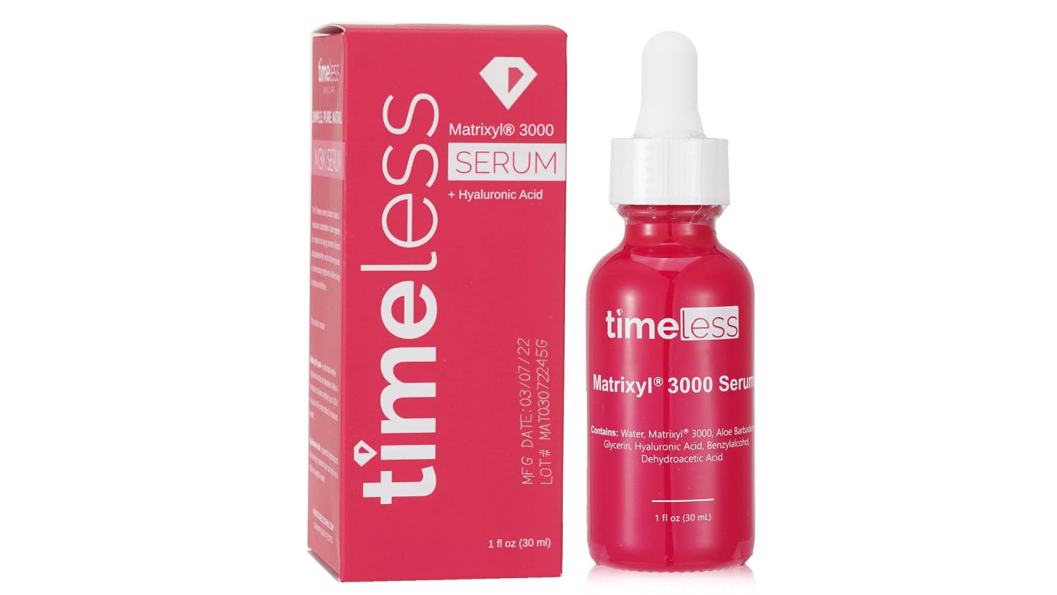 Timeless Skin Care Matrixyl 3000 Serum + Hyaluronic Acid - 30ml/1oz"