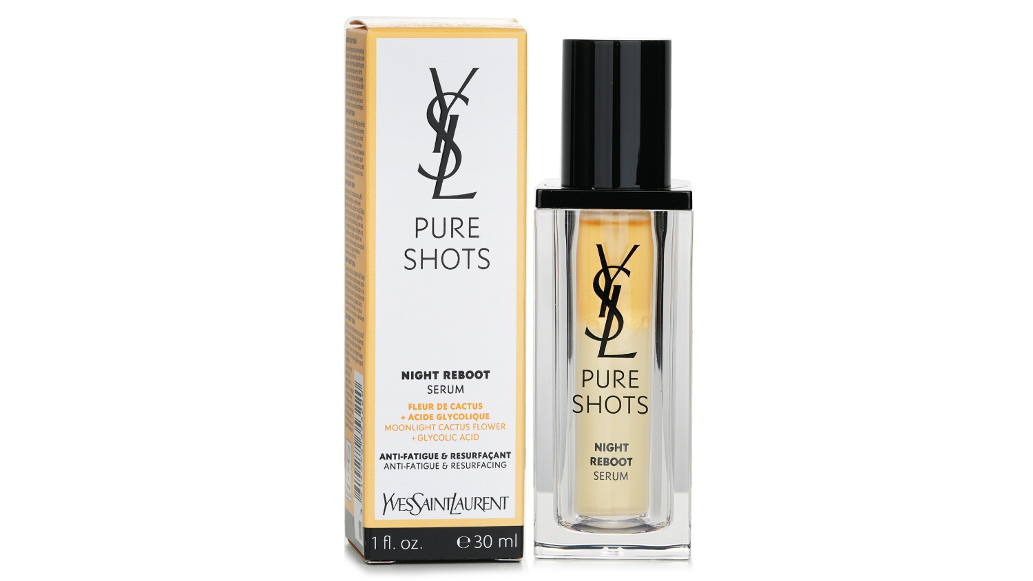 Yves Saint Laurent Pure Shots Night Reboot Serum - Anti-Fatigue & Resurgacing - 30ml/1oz