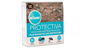 Protectiva Microfibre Waterproof Mattress and Pillow Protector by Bambi