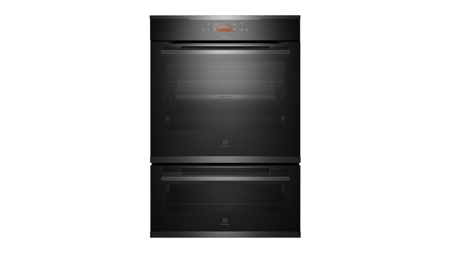 Built in double oven on sale with steam function