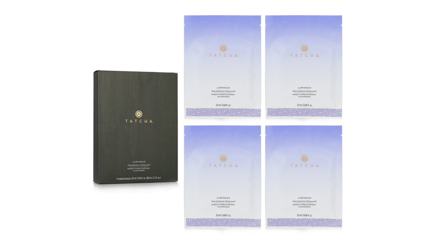 Tatcha Luminous Deep Hydration Lifting Mask - 4x20ml/0.68oz