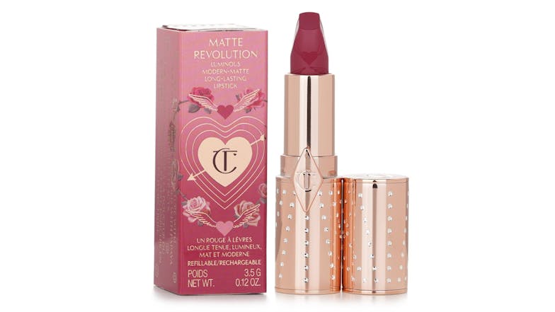 Charlotte Tilbury Matte Revolution Refillable Lipstick (Look Of Love Collection) - # First Dance (Blushed Berry-Rose) - 3.5g/0.12oz