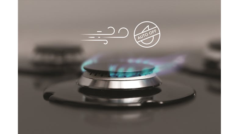 Electrolux 60cm 4 Burner Gas on Glass Cooktop - Black Glass (EHG645BE)