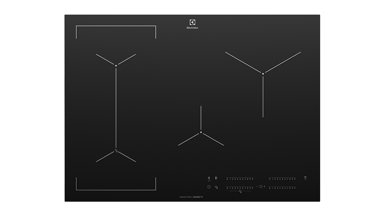 Electrolux 70cm 4 Zone Induction Cooktop - Black Glass (EHI745BE)