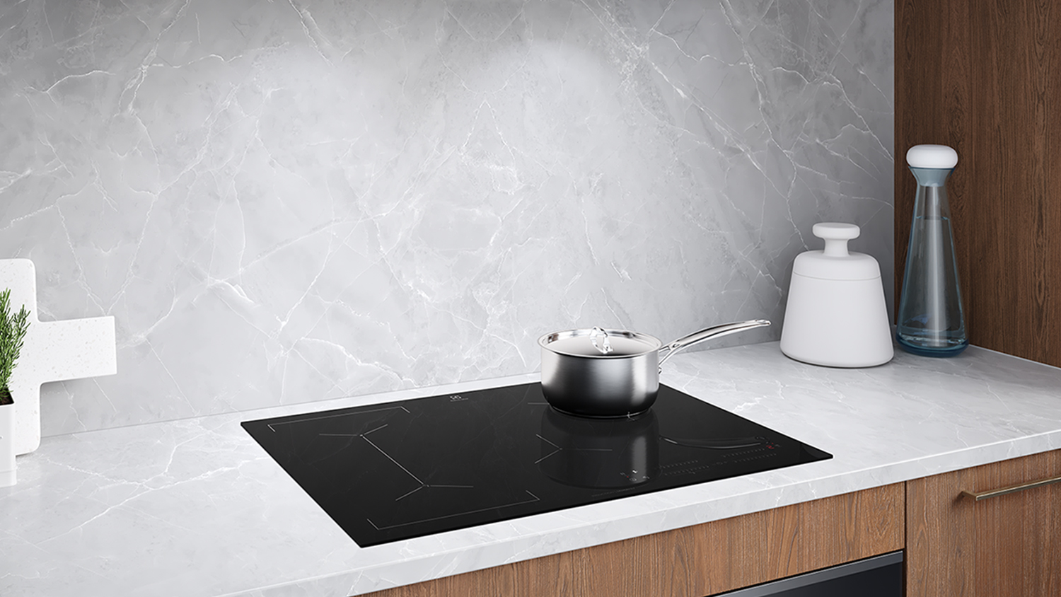 Electrolux 70cm 4 Zone Induction Cooktop - Black Glass (EHI745BE)