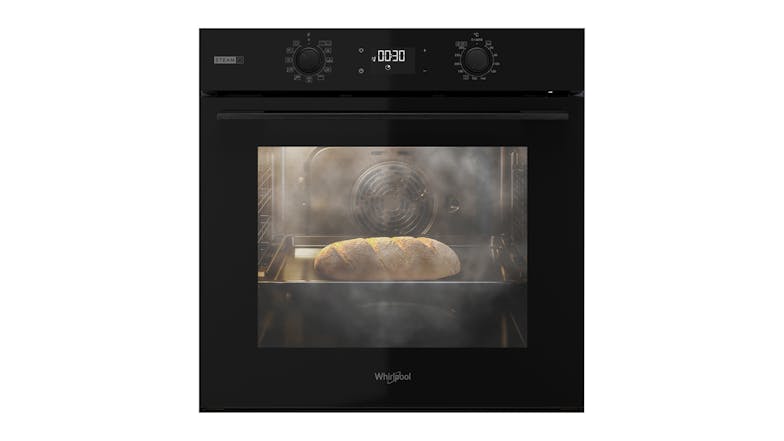 Whirlpool 60cm 10 Function Built-In Steam Oven - Black (W4OMSK58RU1SBA)