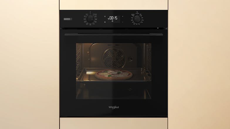 Whirlpool 60cm 10 Function Built-In Steam Oven - Black (W4OMSK58RU1SBA)