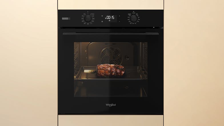 Whirlpool 60cm 10 Function Built-In Steam Oven - Black (W4OMSK58RU1SBA)